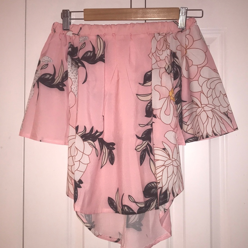 Floral off the shoulder top